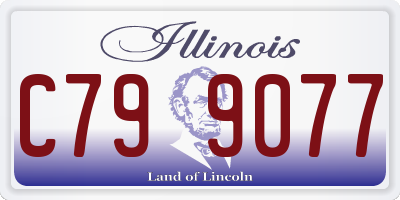 IL license plate C799077