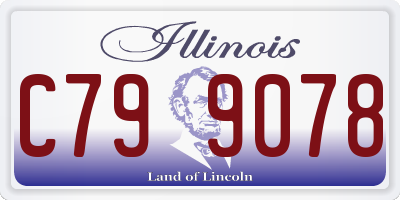 IL license plate C799078