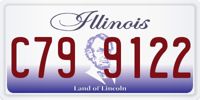 IL license plate C799122