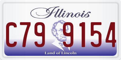 IL license plate C799154