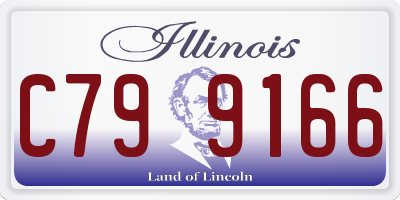 IL license plate C799166