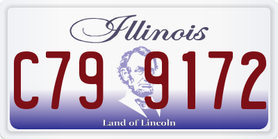 IL license plate C799172