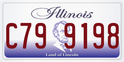 IL license plate C799198