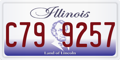 IL license plate C799257