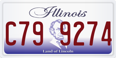 IL license plate C799274
