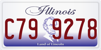 IL license plate C799278