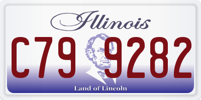 IL license plate C799282