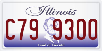 IL license plate C799300