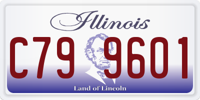 IL license plate C799601