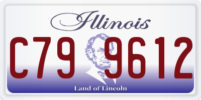 IL license plate C799612
