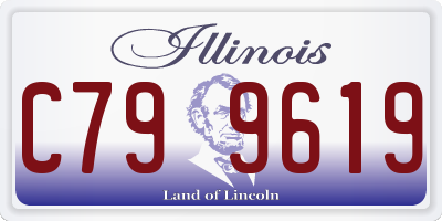 IL license plate C799619