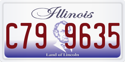 IL license plate C799635