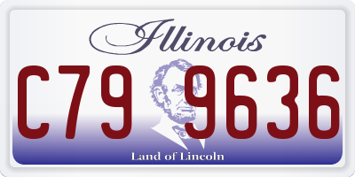 IL license plate C799636