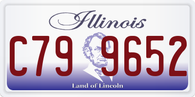 IL license plate C799652