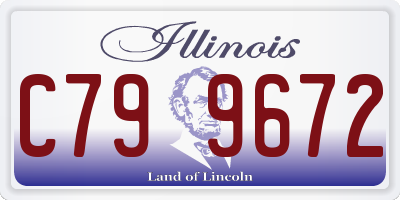 IL license plate C799672