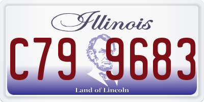 IL license plate C799683