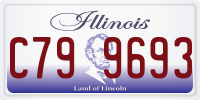 IL license plate C799693