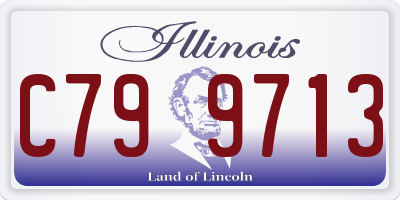 IL license plate C799713