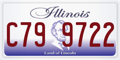 IL license plate C799722
