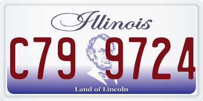 IL license plate C799724