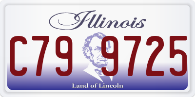 IL license plate C799725