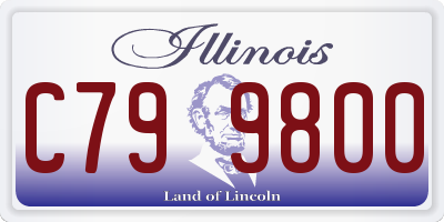 IL license plate C799800