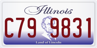 IL license plate C799831