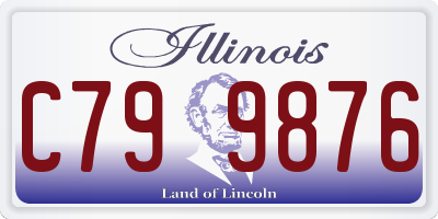IL license plate C799876