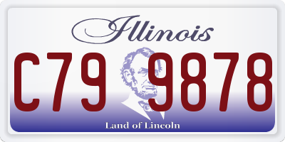 IL license plate C799878