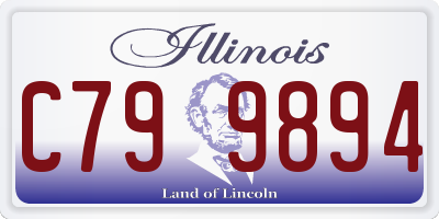 IL license plate C799894