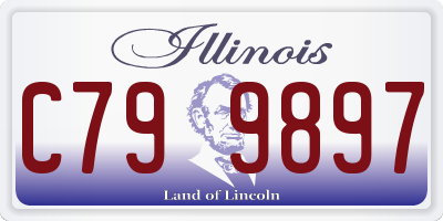 IL license plate C799897