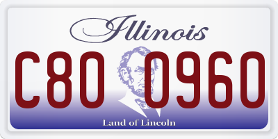 IL license plate C800960
