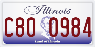 IL license plate C800984