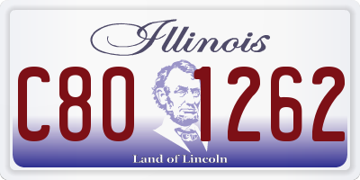 IL license plate C801262