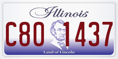 IL license plate C801437