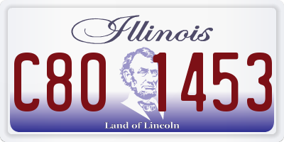IL license plate C801453