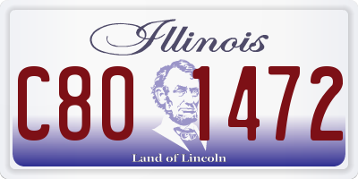 IL license plate C801472