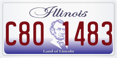IL license plate C801483