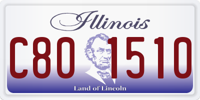 IL license plate C801510