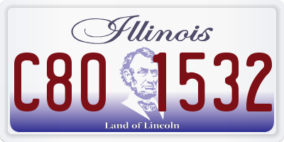 IL license plate C801532