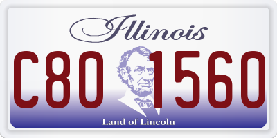 IL license plate C801560