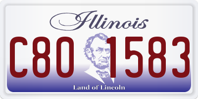 IL license plate C801583