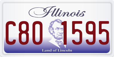 IL license plate C801595