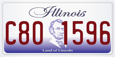 IL license plate C801596