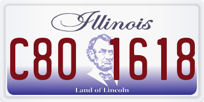 IL license plate C801618