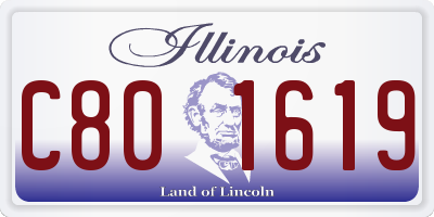 IL license plate C801619