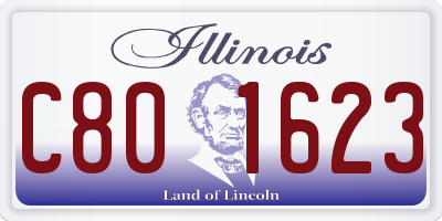 IL license plate C801623