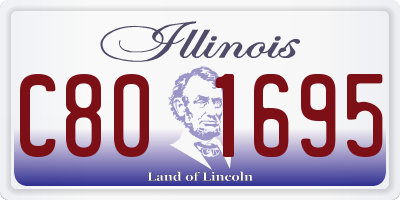 IL license plate C801695