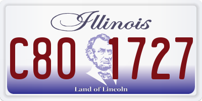 IL license plate C801727