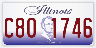 IL license plate C801746